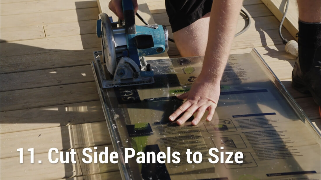 How to Install Suntuf - Cut Side Panels to Size