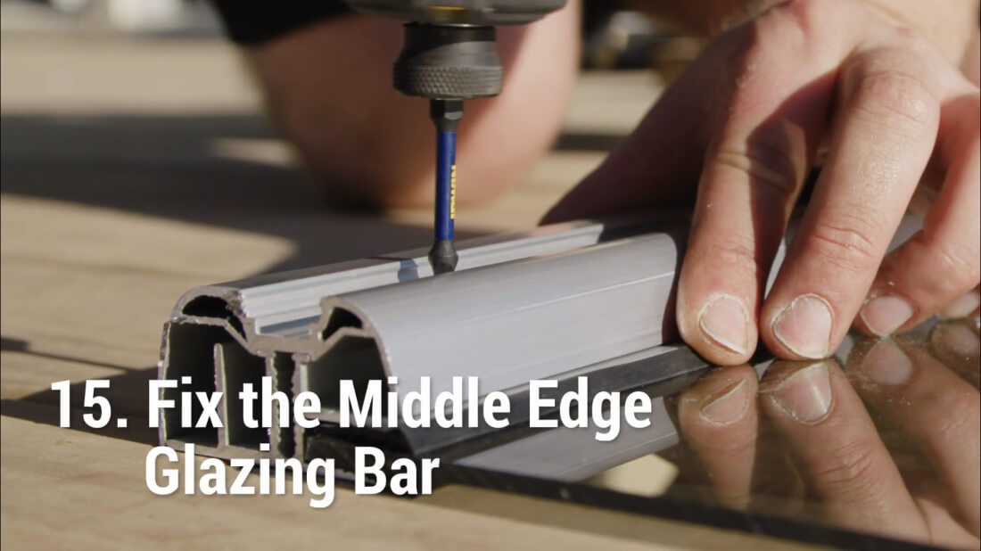 How to Install Suntuf -	Fix The Middle Edge Glazing Bar